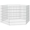 vidaXL Recinto animales corral 6 paneles hierro galvanizado 54x60 cm