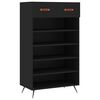 vidaXL Zapatero madera de ingenier&iacute;a negro 60x35x105 cm