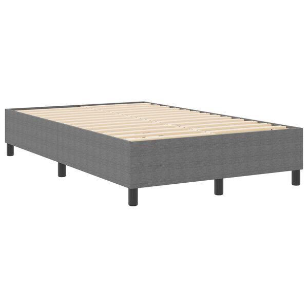 vidaXL Cama de plataforma Gris Claro 120 x 190 cm Tela de Pana