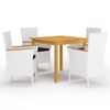 vidaXL Juego de comedor para jard&iacute;n 5 piezas