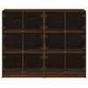 vidaXL Estanter&iacute;a con puertas madera marr&oacute;n roble 136x37x109 cm