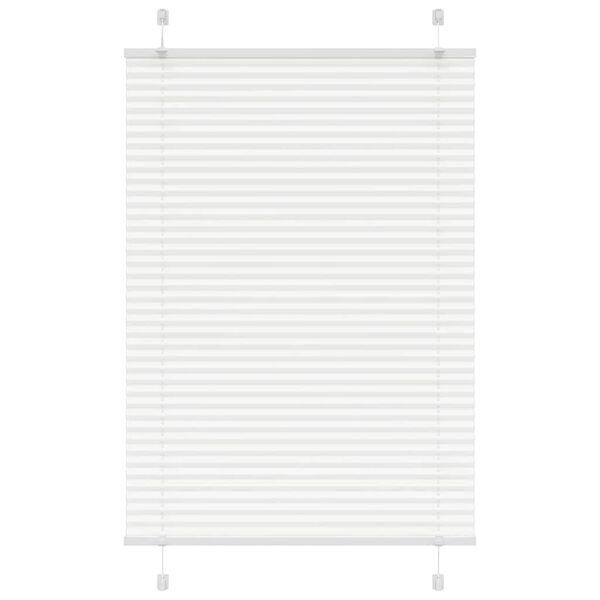 vidaXL Estor Plisado blanco 90x150 cm Tela Ancho 89,4 cm Poli&eacute;ster