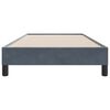 vidaXL Estructura de cama sin colch&oacute;n terciopelo gris oscuro 100x210cm