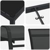 vidaXL Conjunto de Comedor de Jard&iacute;n 7 pcs Negro