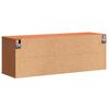 vidaXL Armario de Pared con estante Marr&oacute;n cera 100 x 30 x 35 cm