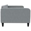 vidaXL Sof&aacute; cama sin colch&oacute;n tela gris claro 100x200 cm