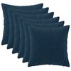 vidaXL Funda de almohada 6 uds. HEERLEN Azul 30 x 30 cm
