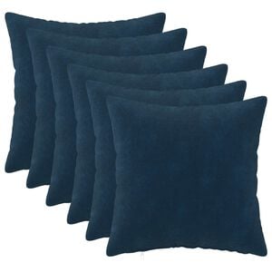 vidaXL Funda de almohada 6 uds. HEERLEN Azul 30 x 30 cm