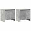 vidaXL Mesitas de noche 2 uds madera de ingenier&iacute;a gris hormig&oacute;n
