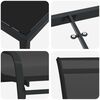 vidaXL Conjunto de Comedor de Jard&iacute;n 5 pcs Negro