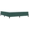 vidaXL Cama tipo Box Spring con colch&oacute;n Verde oscuro 180 x 220 cm tela