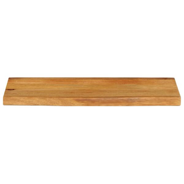 vidaXL Tablero de mesa borde natural madera maciza mango 80x20x2,5 cm