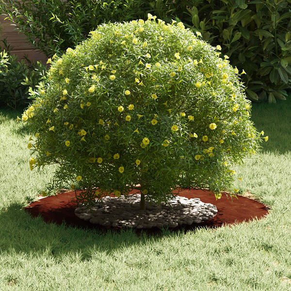 vidaXL adecuado para Anillo de &Aacute;rbol Plano Marr&oacute;n &Oslash;40 / 70 cm