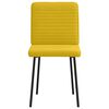 vidaXL Sillas de comedor 6 unidades terciopelo amarillo