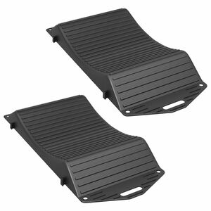 vidaXL Sostenedores de Neum&aacute;ticos 2 uds. Negro 44 x 20 x 4 cm PP