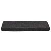 vidaXL Felpudos autoadhesivos para escaleras, 20 unidades, 65 x 21 x 4 cm, borde rectangular, gris oscuro