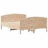 vidaXL Estructura de cama sin colch&oacute;n madera maciza de pino 135x190 cm