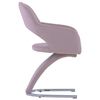 vidaXL Sillas de comedor 2 unidades terciopelo rosa