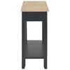 vidaXL Mesa consola de madera negro 110x35x80 cm