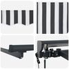 vidaXL Toldo Retr&aacute;ctil El&eacute;ctrico Antracita y Blanco 3,5 x 2 m