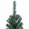 vidaXL Árbol Navidad artificial con soporte y LEDs PVC verde 500 cm