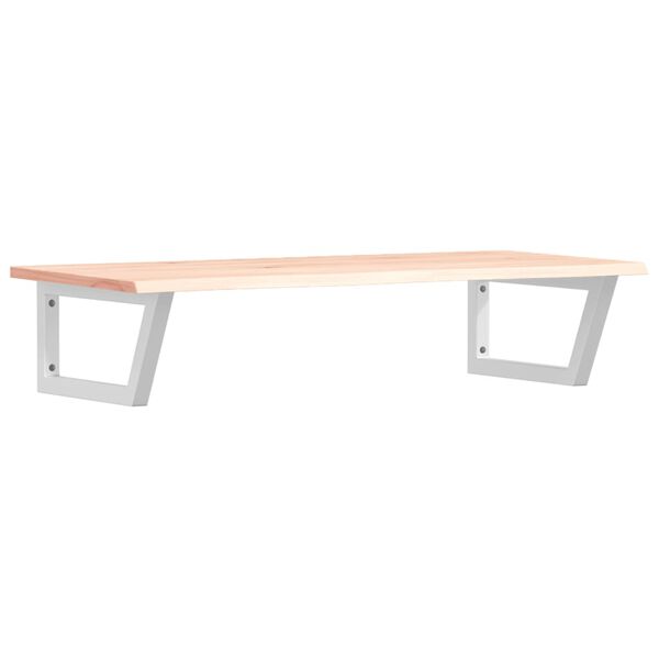 vidaXL Estante de lavabo de pared de acero y madera maciza de roble