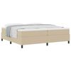 vidaXL Cama tipo Box Spring Gris claro y . 200 x 200 cm Tela de Pana