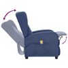 vidaXL Sillón de masaje elevable de tela azul