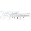 vidaXL Estructura de cama sin colchón madera maciza blanco 200x200 cm