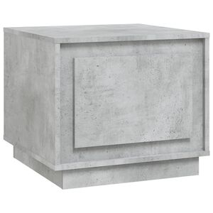 vidaXL Mesa de centro madera contrachapada gris hormig&oacute;n 51x50x44 cm