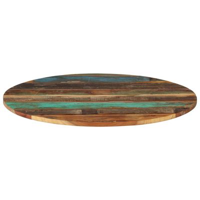 vidaXL Tablero de mesa redonda madera reciclada maciza 80 cm 15-16 mm