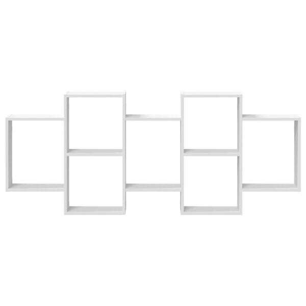 vidaXL Estanter&iacute;a de pared madera de ingenier&iacute;a blanca 159x18x65 cm