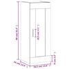 vidaXL Armario de pared madera ingenier&iacute;a roble ahumado 34,5x34x90 cm