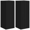vidaXL Mueble de TV Montado en la Pared 2 uds. Negro