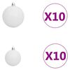 vidaXL &Aacute;rbol de Navidad artificial con luces y bolas 910 ramas 210 cm
