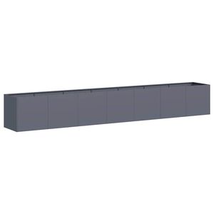 vidaXL Jardinera de acero laminado en fr&iacute;o antracita 280x40x40 cm