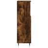 vidaXL Armario de baño madera contrachapada roble ahumado 30x30x100 cm