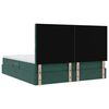 vidaXL Cama con almacenamiento y colch&oacute;n Verde oscuro 180 x 200 cm