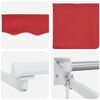 vidaXL Toldo Manual Rojo 450 x 300 x 165 cm Poli&eacute;ster y metal