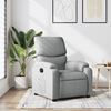 vidaXL Sill&oacute;n reclinable de tela gris claro