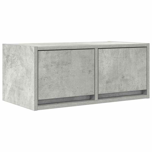 vidaXL Mueble de TV madera de ingeniería gris hormigón 60x31x25,5 cm