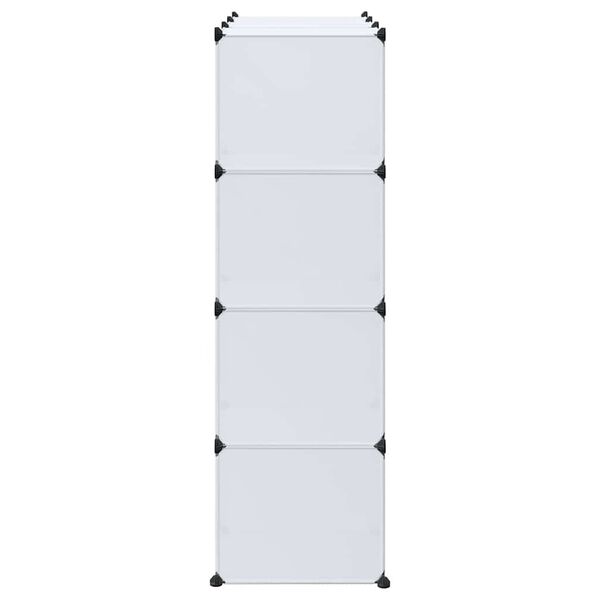 vidaXl Armario modular con 9 compartimentos blanco 109x36,5x143 cm