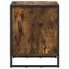 vidaXL Mesa de Noche Roble Humo 50 x 39.5 x 50 cm Madera contrachapada