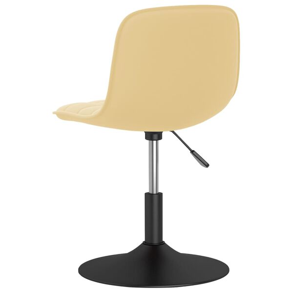 vidaXL Taburete de cocina de terciopelo crema