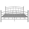 vidaXL Estructura de cama sin colchón metal gris 200x200 cm