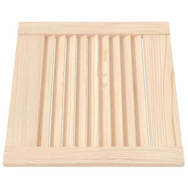 vidaXL Puerta de armario de lamas madera de pino maciza 39,5x39,4 cm