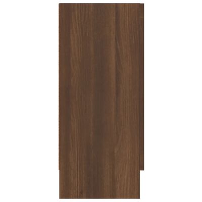 vidaXL Vitrina madera contrachapada roble marrón 120x30,5x70 cm