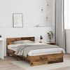 vidaXL Estructura de cama con cabecera Madera Vieja 203 x 185 x 70 cm