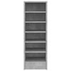 vidaXL Mueble zapatero madera contrachapada gris hormig&oacute;n 31,5x35x90cm