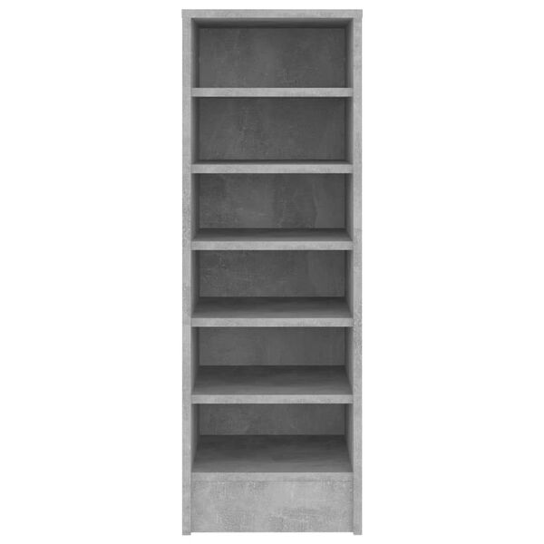 vidaXL Mueble zapatero madera contrachapada gris hormig&oacute;n 31,5x35x90cm